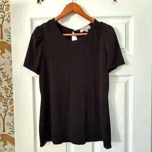 Philosophy Classic Black Short Sleeve Top